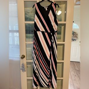 WHBM Faux Wrap Maxi Dress- Beautiful!
